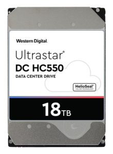 Western Digital HC550 helium-filled hard disk drive